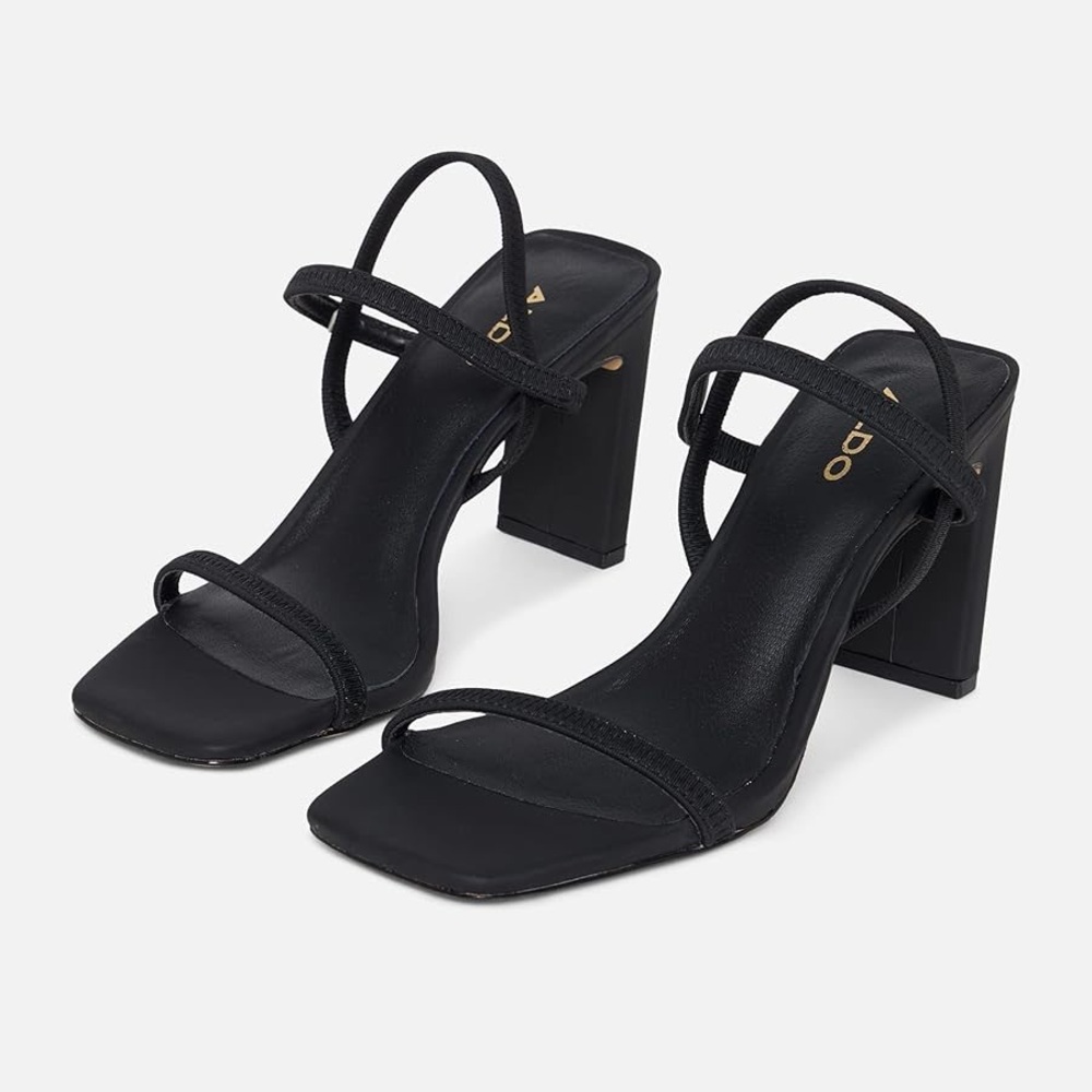 Aldo Okurra Black Strappy Heeled Sandals